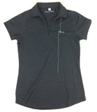 Risk.Reward® Ladies Golf Polo | Charcoal Pinstripe