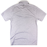 Risk.Reward® Golf Polo | Light Grey Pinstripe