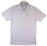 Risk.Reward® Mens Golf Polo | Light Grey Pinstripe - RISK REWARD GOLF