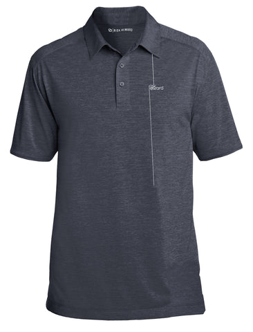 Risk.Reward® Mens Golf Polo | Charcoal Pinstripe