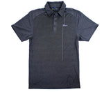 Risk.Reward® Mens Golf Polo | Charcoal Pinstripe
