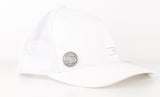 Risk.Reward® Golf Hat with Ball Marker - RR White and Blue - RISK REWARD GOLF