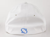 Risk.Reward® Golf Hat with Ball Marker - Smooth White and Blue