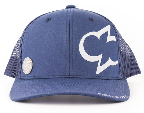 Risk.Reward® Golf Hat with Ball Marker - Statement Navy and Gray - RISK REWARD GOLF