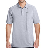 Risk.Reward® Golf Polo | Light Grey Pinstripe
