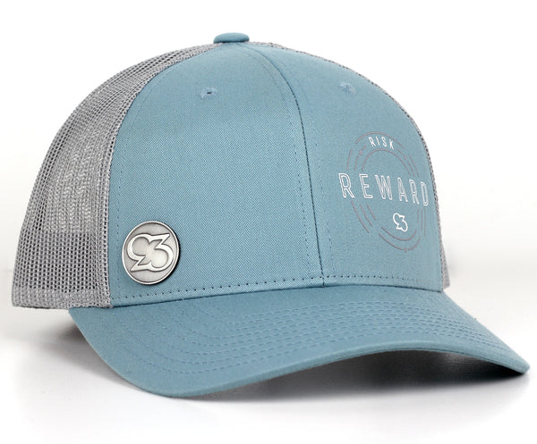Risk.Reward® Golf Hat with Marker - BLUE SMOKESTER – RISK.REWARD
