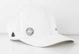 Risk.Reward® Golf Hat with Ball Marker - Smooth White and Blue
