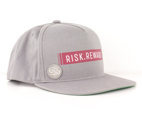 Risk.Reward® Golf Hat with Ball Marker - Barcode Maroon