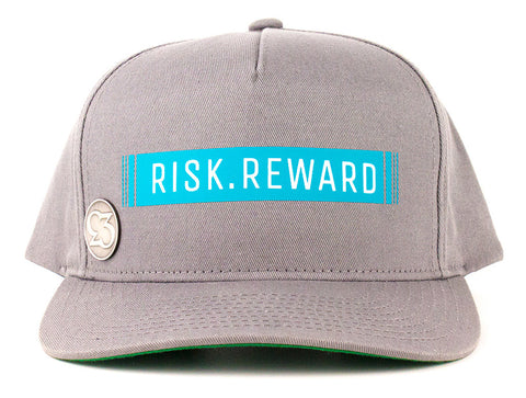Risk.Reward® Golf Hat with Ball Marker - Barcode Teal - RISK REWARD GOLF